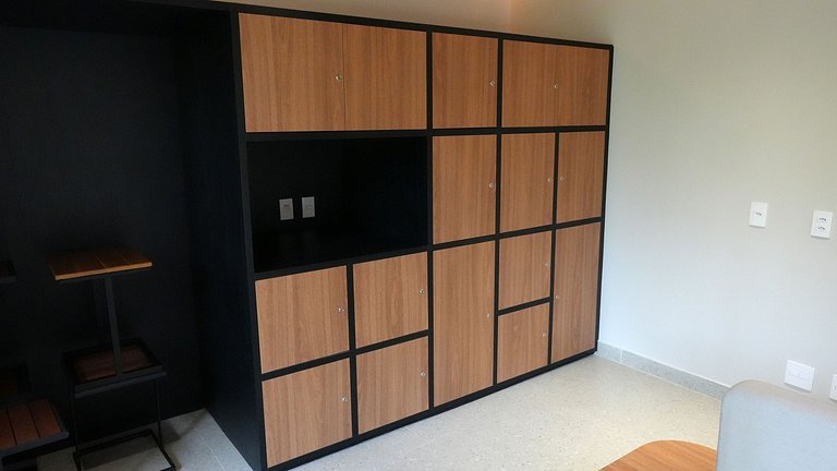 Studio Premium c/ Ar, Tv Smart no Paraiso/Paulista